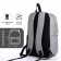 Young backpack from the textiles on lightning, Fulldorn, 3 pockets, color gray color