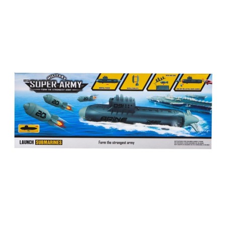 Game set "Submarine", shoots rockets, mobile elements, color light gray-10