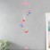 Wind music plastic "birds" 4 tubes + 11 figures 67 cm mix