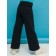 Pants for girls, height 104 cm, black color