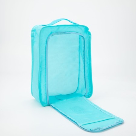 Cosmetic bag with lightning, blue color-2