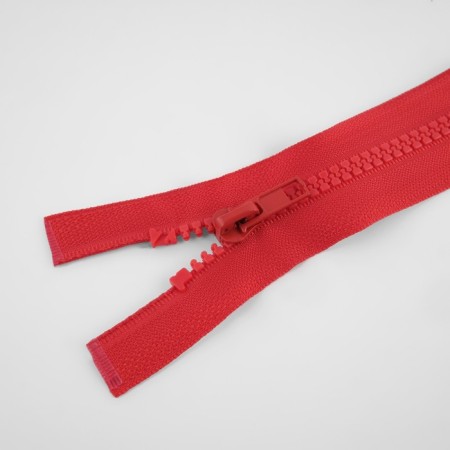 Lightning "Tractor", No. 5, connective, 2 runners, automatic locks, 90 cm, red color-1