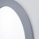 Wall mirror, oval, gray 37.5x57.5 cm, zp = 29.5x49.5 cm