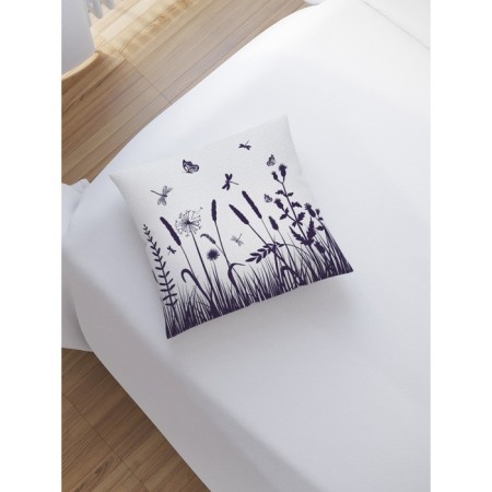 Decorative pillowcase "Landscape on the field", on a zipper, size 45x45 cm-1