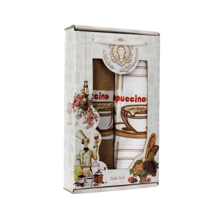 A set of wuffed napkins Diva Afrodita "Coffee", size 45x65 cm, 2 pcs-1
