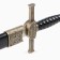 Dagger, twisted handle, on the scabbard of the dragon, 35 cm