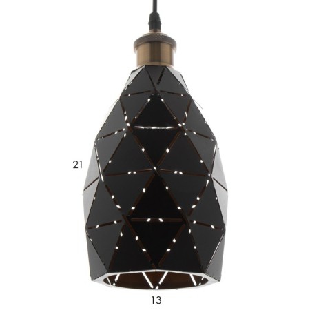 Suspension Bayerlux "perforation" E27 black 15x15x25-125cm-6