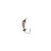 Mormyshka Uralka with risks (galvanic silver), weight 0.5 g, size 3