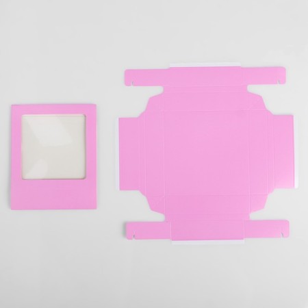 Box for 9 sweets with a shell, lilac, 14.5 x 14.5 x 3.5 cm-4