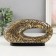 Souvenir Polystone "Obval of irregular shape with patterns" gold 20x6x10 cm