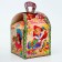 New Year. Gift box New Year's cube maxi "Children's Happiness" 15 x 15 x 19 cm.