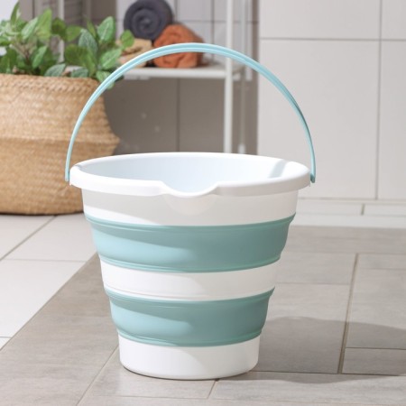 Fighting bucket "Flex", 10 l, 32 × 34 × 26 cm, sea wave color