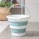 Fighting bucket "Flex", 10 l, 32 × 34 × 26 cm, sea wave color