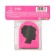 Close for hair with a clamp, pink