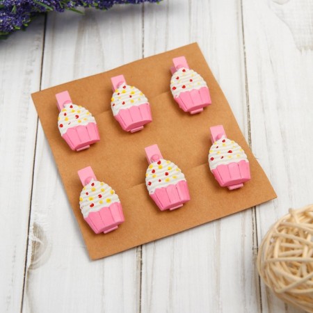 Set of decorative clothespins "Pieses" set of 6 pcs.-2