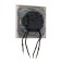 Tot Matte Glass switch, 10 a, 2 cl., With backlight, hidden, glass, white