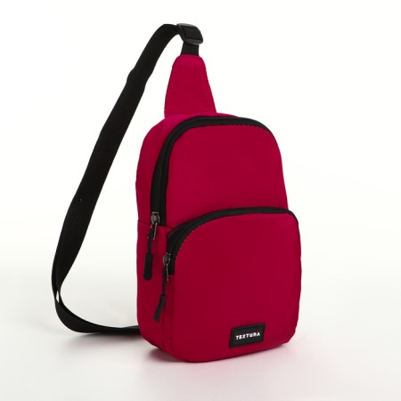 Textura lightning bag, external pocket, fuchsia