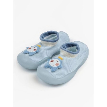 Boots-knees children's first STEP Pure Star with a breathing sole, size 24, color of blue-1