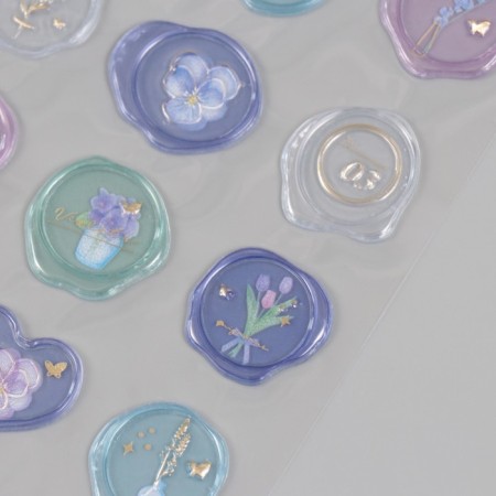 Stickers for creativity plastic "Elegant wealth" 9.3x20.4 cm-3