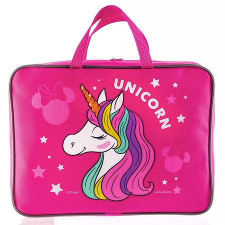 Folder with A4 handles, 35x10x27 cm, Minnie Mouse and unicorn-2