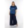 Female blouse, size 58, blue color