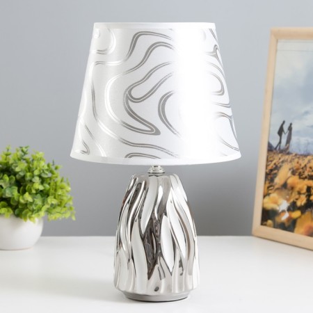 Riana desktop E14 40W silver white 20x20x33cm Risalux