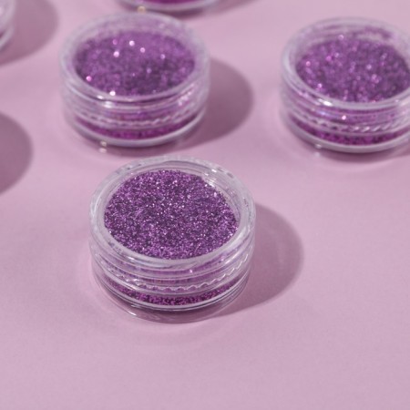 A set of sparkles for decor, small grinding, purple color, 6 pieces-1