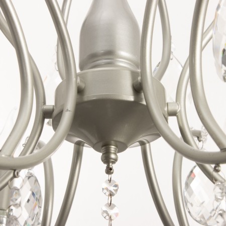 Vanessa chandelier 6he14 40W silver 64x64x100 cm-7