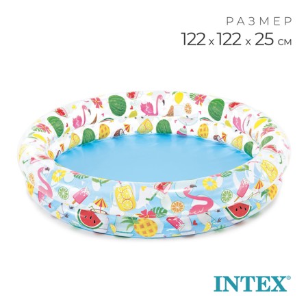 Fruit inflatable pool, 122 x 25 cm, from 2 years, 59421np intex