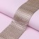 Ribbon with imitation of rhinestones, 6 cm, 9 ± 1 m, gold color