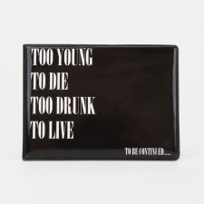 Cover for a student ticket, black color