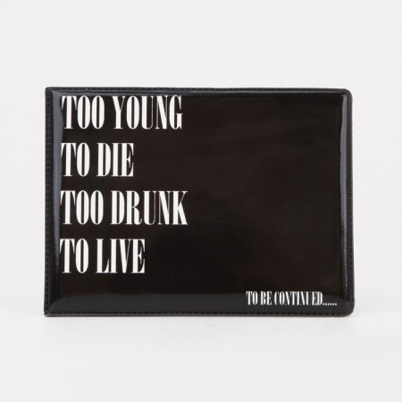 Cover for a student ticket, black color