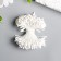 Stamens for flowers "Drops Matte White" d = 1.5 mm set 400 pcs length 6 cm