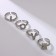 Ring set 4 pcs Assorted Love, silver color, dimensionless