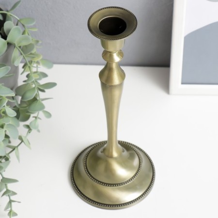 Summary Metal for 1 candle "Scandy" Bronze 24.5x10x10 cm-2