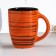 Grace mug 0.35l / 8.5x11cm, orange strip