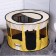 Animal aviary, tent, round, 90 x 55 cm, yellow