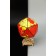 Designer Wooden 3D Ewa Globe Icosahedron with a secret (box, safe) red
