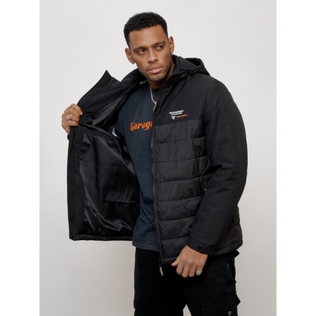Sports male jacket, size 62, black color-12