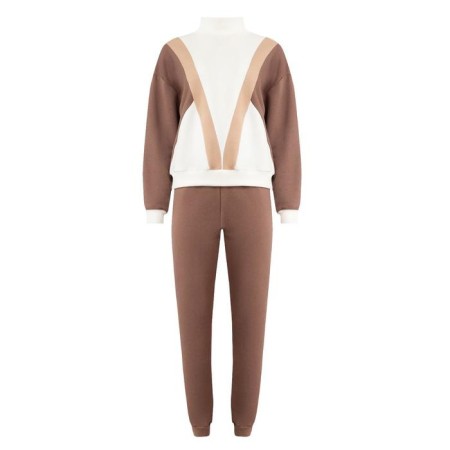 Women's costume (sweatshirt, trousers) minku: Casual Collection Color Ecrew, size 42-5