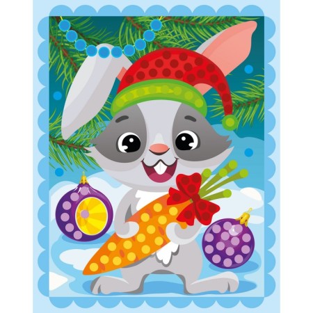 New Year! Drawing from Rhubes "Bunny with a gift"-1