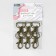Metal carbine, 39 × 24 mm / 20 × 1.5 mm, 6 pcs, bronze color