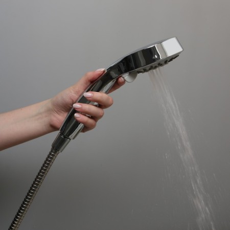 Shower watering can Accoona A329, 3 modes, plastic housing, chromium color-4