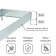 The beds are galvanized, M-shaped, 152 × 60 × 15 cm, Greengo