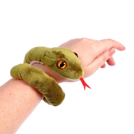 Soft toy "Snake", green color, 40 cm-1