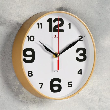 Watching, interior, silent, d-19.5 cm, beige-1
