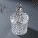 Casket glass "Hare in headphones. Rombs" silver 6x6x12 cm