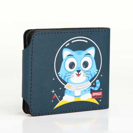 Wallet on the button, the color is blue-1