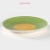 Board ceramic dessert shade "Sunflower", d = 19 cm, green color