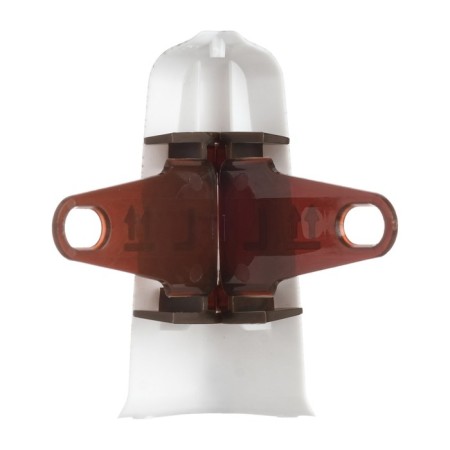 Outdoor angle (external) with fasteners for skirting boards 70mm "decoration", 265 maple patina-2